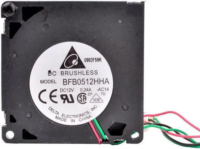 Alt view image 4 of 4 - BFB0512HHA 5cm 50mm fan 50x50x10mm DC12V 0.24A 3 lines ball bearing large air volume turbo blower cooling fan