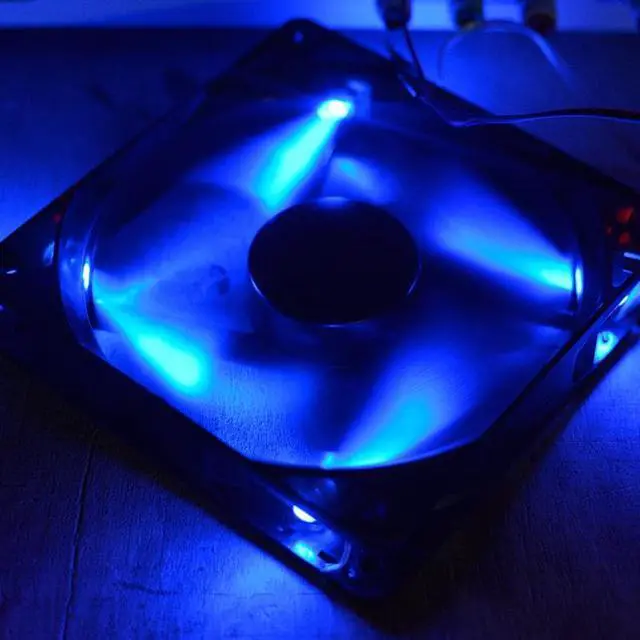 Alt view image 4 of 5 - 12025 12cm 120mm fan 120x120x25mm 12V 0.25A  speed monitoring computer CPU cooler fan chassis fan blue light