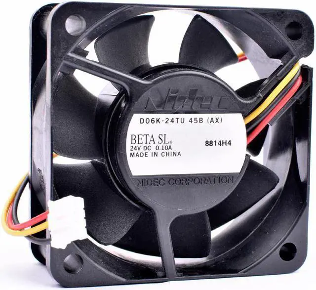 Main image of D06K-24TU 45B 6cm 60mm fan 60x60x25mm 6025 DC24V 0.10A 3-line silent inverter cooling fan