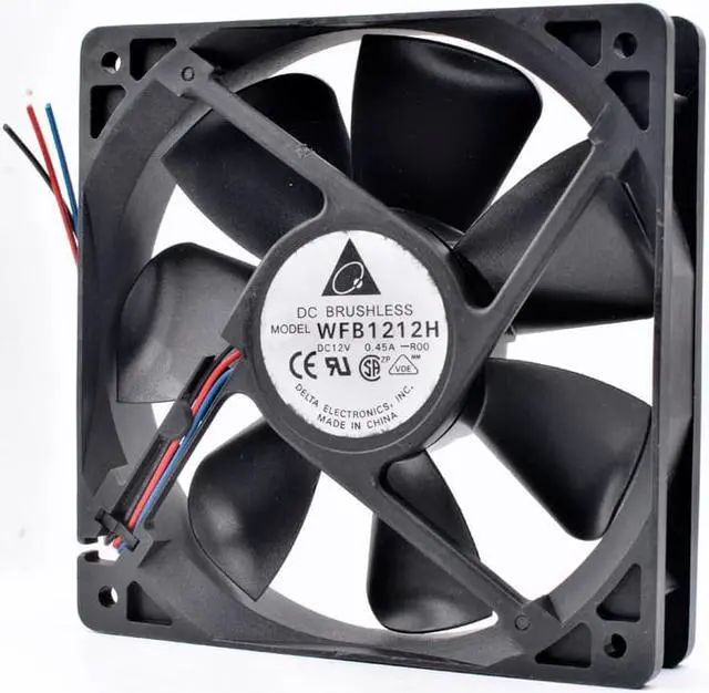 Alt view image 2 of 4 - WFB1212H-R00 12cm 12025 120mm fan DC12V 0.45A stall alarm large air volume computer chassis power cooling fan