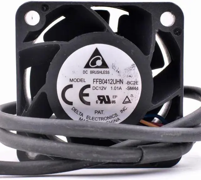 Alt view image 3 of 4 - FFB0412UHN 4cm 4028 40x40x28mm DC12V 1.01A 1U 2U server power supply large air volume cooling fan