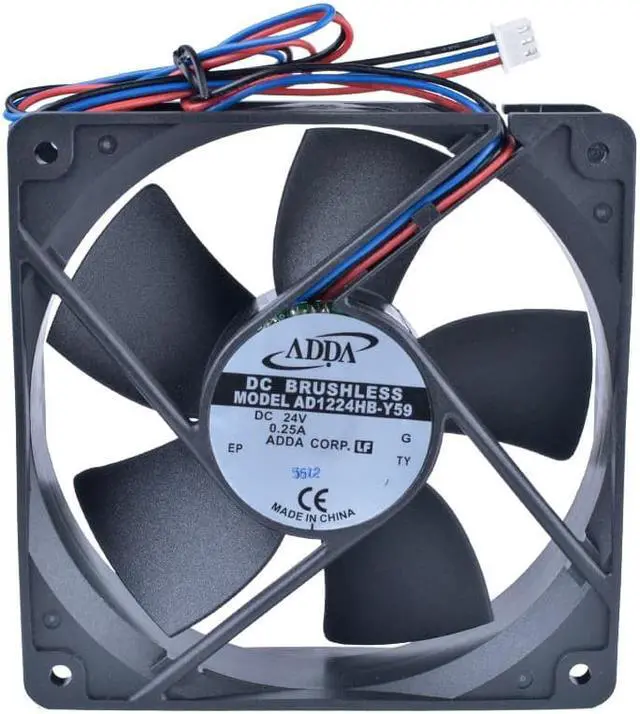Alt view image 2 of 4 - AD1224HB-Y59 12cm 120mm 12032 24V 0.25A Double ball bearing inverter fan cooling fan