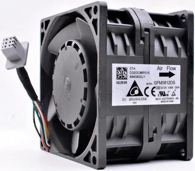 Main image of GFM0812DS 8cm 8056 12V 4.80A DQ5DC88P015 Server Cooling Fan