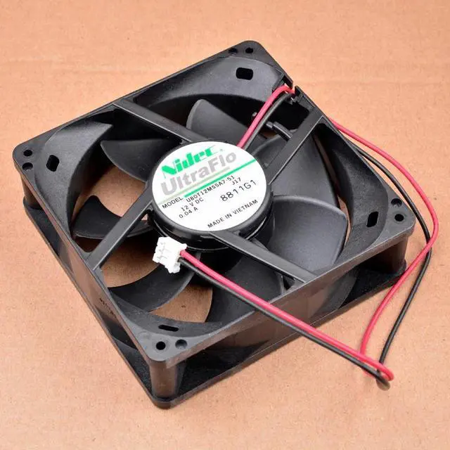 Alt view image 3 of 4 - U80T12MS5A7-51 8cm 80mm 8025 80x80x25mm DC12V 0.04A 1200rpm 2 lines Quiet cooling fan suitable for power supply chassis