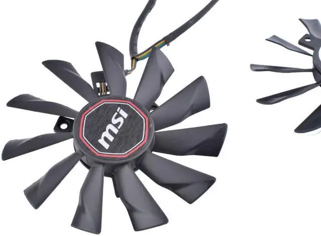 Alt view image 2 of 4 - PLD10010S12HH 12V 0.40A R9-290X R9- 280X R9-270X R7-260X Graphics Cooling Fan