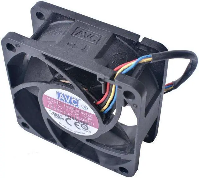 Alt view image 6 of 6 - DS06025R12E 60mm fan 6025 60x60x25mm 12V 0.20A Four-wire PWM ultra-quiet cooling fan