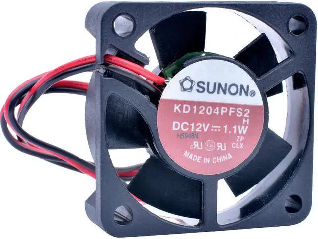 Main image of KD1204PFS2 4cm 4010 40x40x10mm 40mm fan 12V 1.1W ball bearing two-line cooling fan