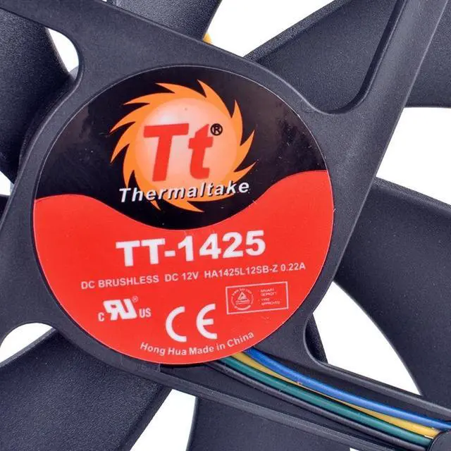 Alt view image 4 of 4 - COOLING REVOLUTION HA1425L12SB-Z 14025 14mm 140mm fan 140x140x25mm 12V 0.22A Double ball bearing quiet power CPU cooling fan