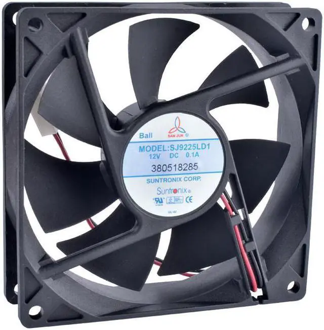 Main image of SJ9225LD1 9cm 90mm 92mm fan 9025 9225 92x92x25mm 12V 0.10A Double ball bearing super quiet cooling fan