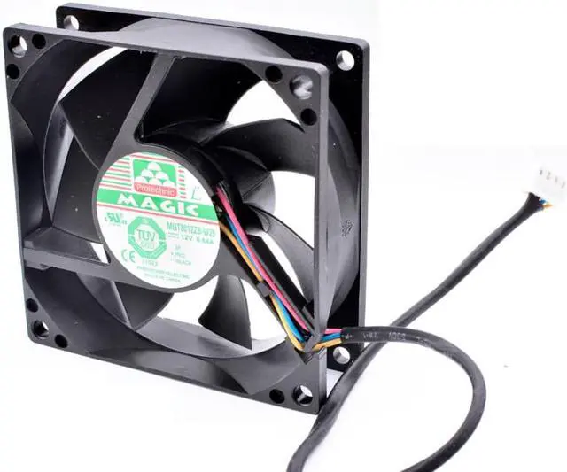 Alt view image 2 of 4 - MGT8012ZB-W25 8cm 8025 80mm fan 80x80x25mm DC12V 0.54A Server chassis power supply large air volume cooling fan