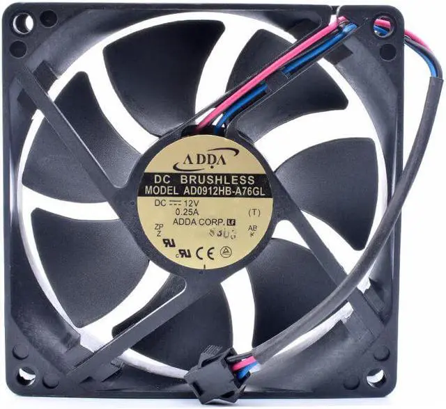 Alt view image 4 of 4 - AD0912HB-A76GL 9cm 9025 12V0.25A ARK-6000 central control unit cooling fan