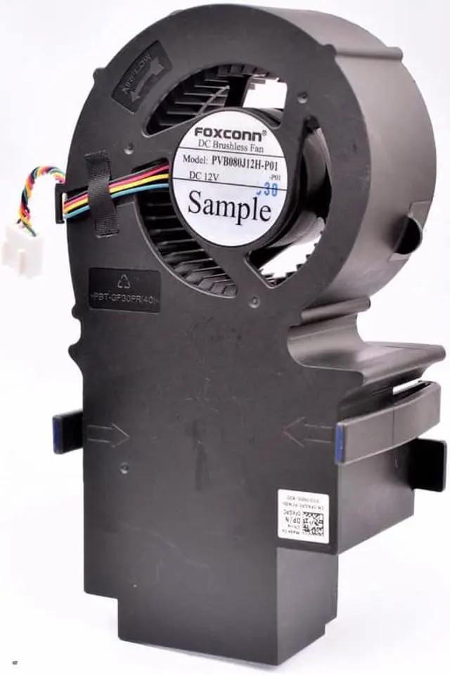 Alt view image 3 of 4 - PVB080J12H-P01 12V All-in-one computer centrifugal turbo blower cooling fan