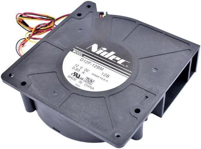 Alt view image 3 of 4 - D12F-12BM 12B 12cm 120mm blower 120X120X32mm DC12V 0.83A 3 lines double ball centrifugal turbo blower projector cooling fan