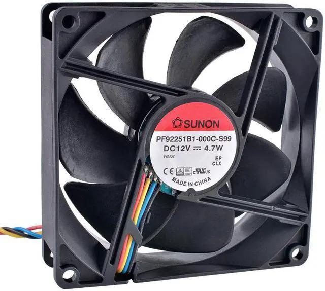 Main image of PF92251B1-000C-S99 9cm 90mm 92mm 9025 9225 12V 4.7W Dual ball bearing 4-wire PWM high volume air cooling fan