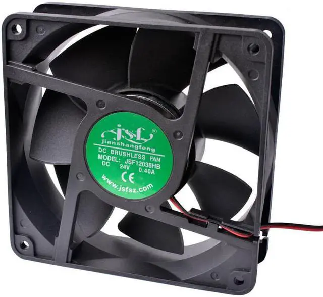 Alt view image 3 of 4 - 12038 120x120x38mm 120mm fan 24V 0.45A Two - line Double ball bearing large air volume inverter cooling fan