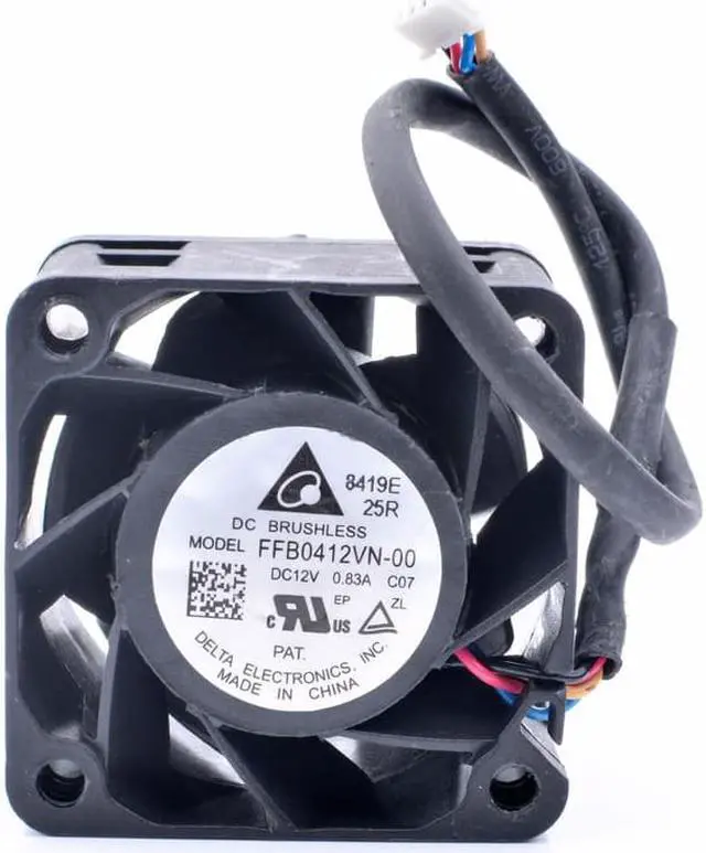 Alt view image 2 of 4 - FFB0412VN-00 4cm 4028 40x40x28mm 12V 0.83A server power cooling fan