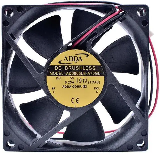 Alt view image 3 of 4 - COOLING REVOLUTION AD0805LB-A70GL 8CM 8025 5V 0.23A Ball Bearing USB Device Cooling Fan Video Recorder Fan