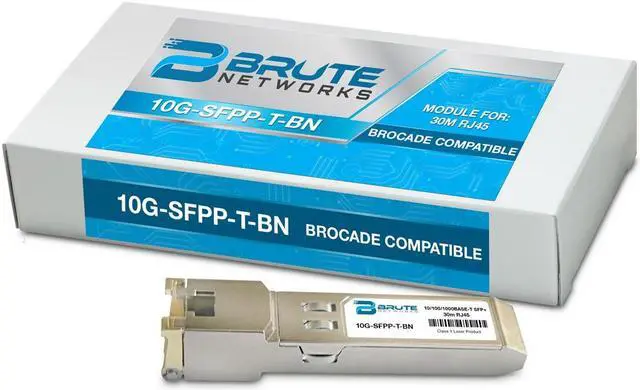Alt view image 2 of 4 - Brocade 10G-SFPP-T - 10/100/1000BASE-T 30m SFP+ (100% Compatible)
