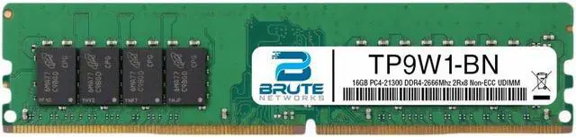 Main image of TP9W1 - Dell Compatible 16GB PC4-21300 DDR4-2666Mhz 2Rx8 1.2v Non-288-Pin DDR4 SDRAM