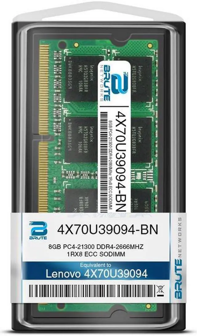 Alt view image 3 of 6 - 4X70U39094 - Lenovo Compatible 8GB PC4-21300 DDR4-2666Mhz 1Rx8 1.2v 260-Pin DDR4 SO-DIMM