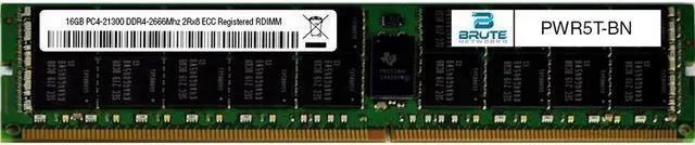 Main image of PWR5T - Dell Compatible 16GB PC4-21300 DDR4-2666Mhz 2Rx8 1.2v 288-Pin DDR4 SDRAM