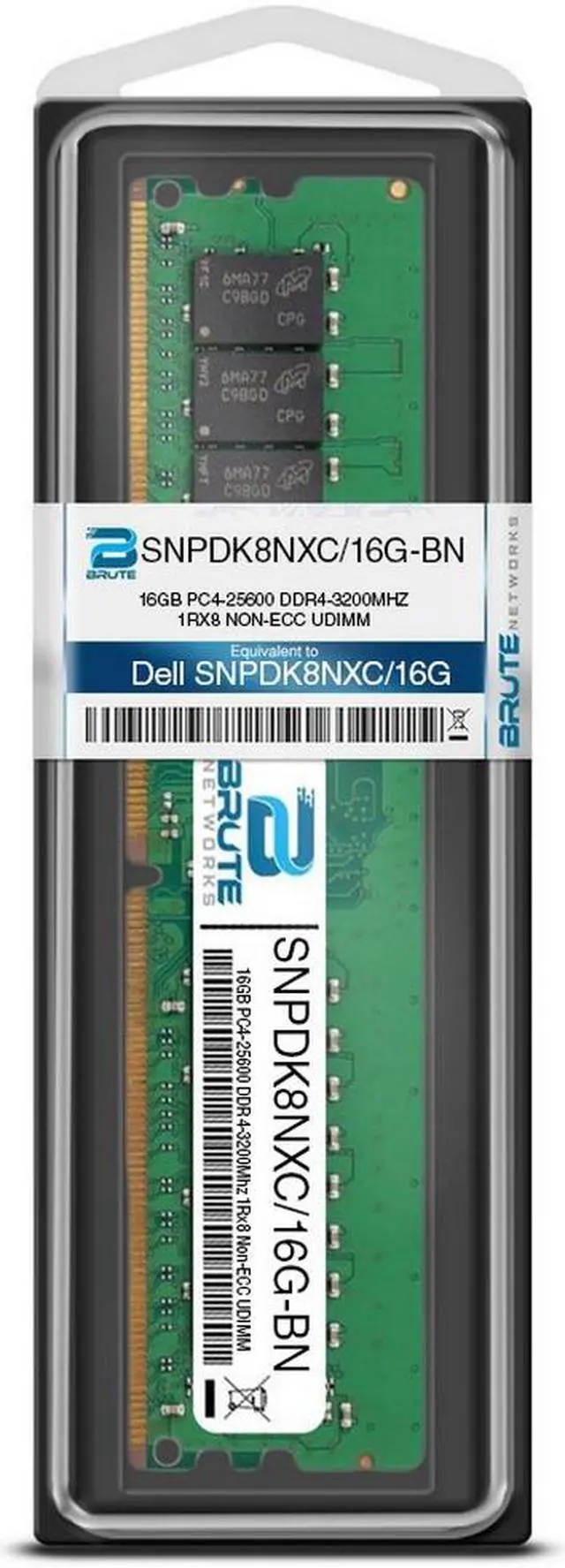 Alt view image 3 of 6 - SNPDK8NXC/16G - Dell Compatible 16GB PC4-25600 DDR4-3200Mhz 1Rx8 1.2v Non-288-Pin DDR4 SDRAM