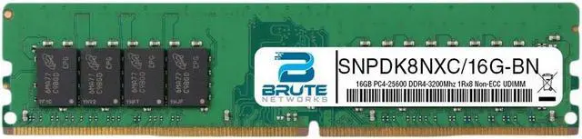 Main image of SNPDK8NXC/16G - Dell Compatible 16GB PC4-25600 DDR4-3200Mhz 1Rx8 1.2v Non-288-Pin DDR4 SDRAM
