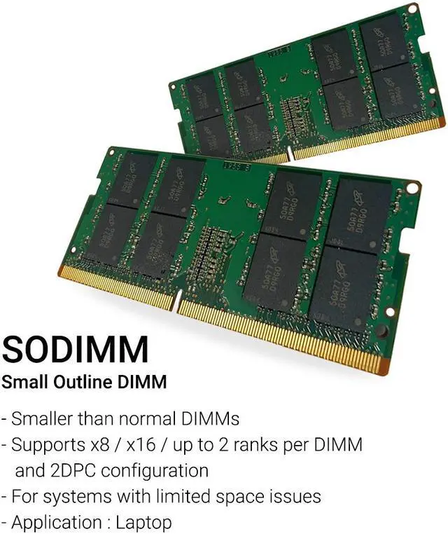 Alt view image 5 of 6 - AA286622 - Dell Compatible 8GB PC4-21300 DDR4-2666Mhz 1Rx8 1.2v 260-Pin DDR4 SO-DIMM