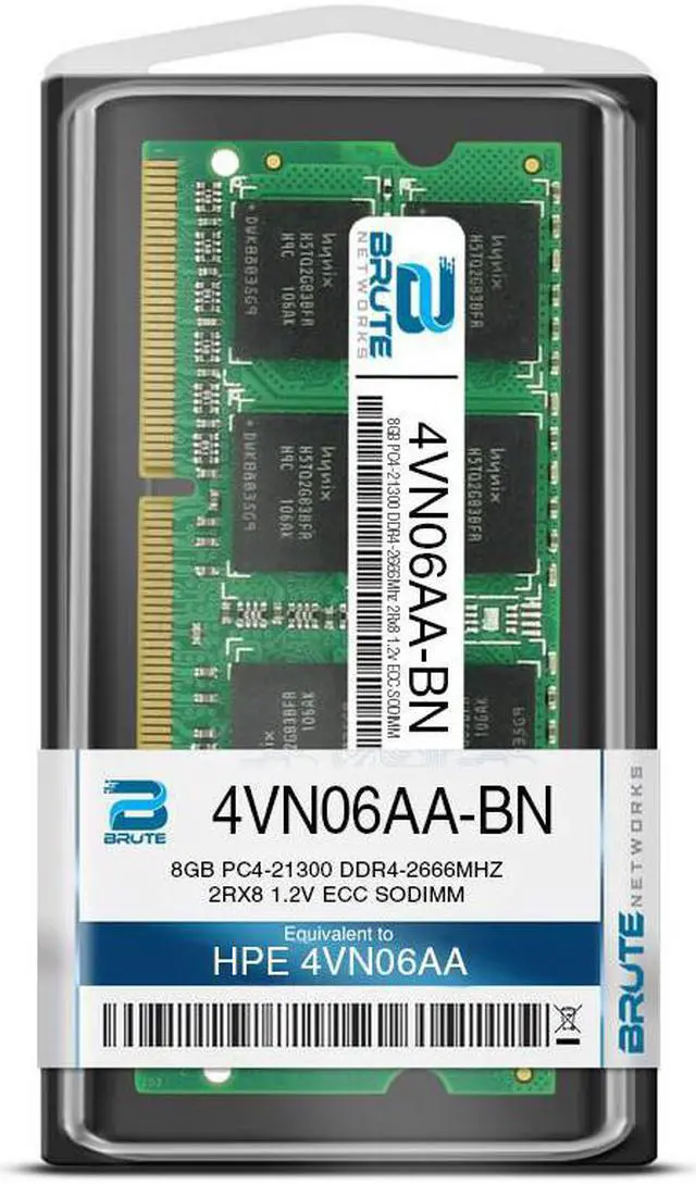 Alt view image 3 of 3 - 4VN06AA - HPE Compatible 8GB PC4-21300 DDR4-2666Mhz 2Rx8 1.2v ECC SODIMM