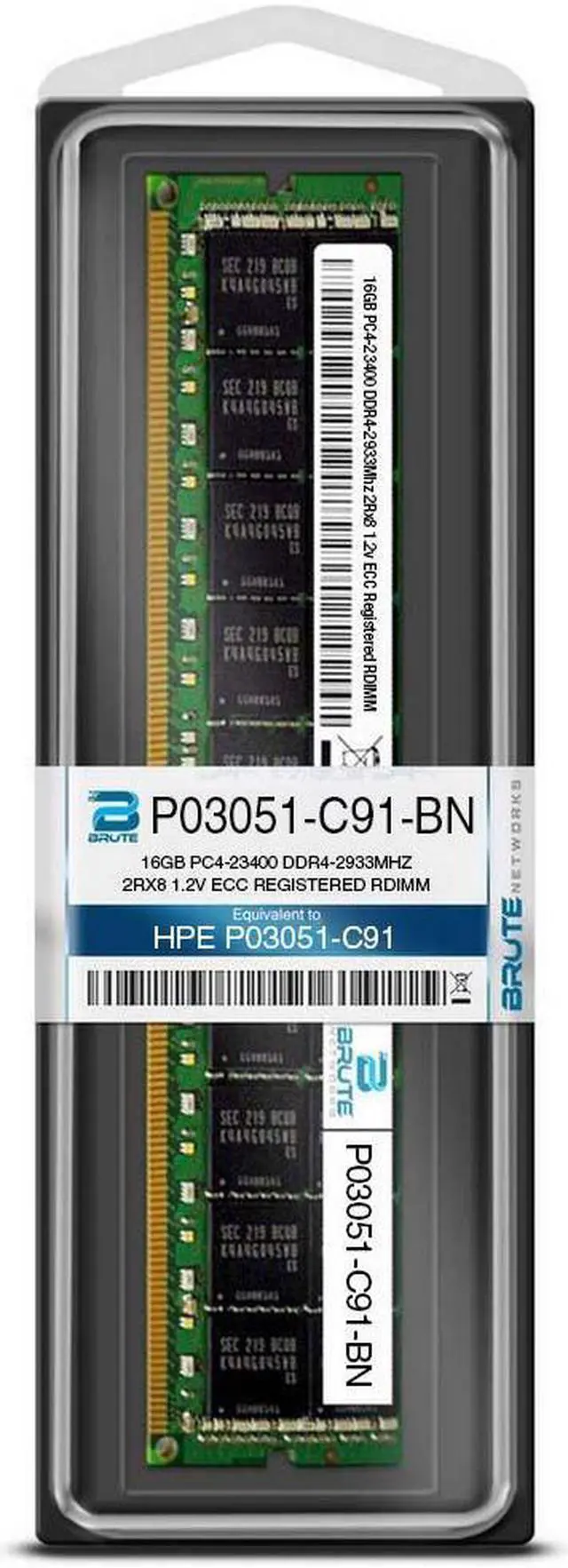 Alt view image 3 of 3 - P03051-C91 - HPE Compatible 16GB PC4-23400 DDR4-2933Mhz 2Rx8 1.2v ECC Registered RDIMM