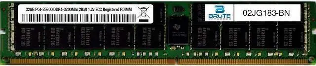 Main image of 02JG183 - Lenovo Compatible 32GB PC4-25600 DDR4-3200Mhz 2Rx8 1.2v ECC Registered RDIMM