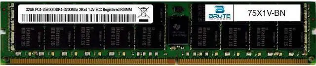 Main image of 75X1V - Dell Compatible 32GB PC4-25600 DDR4-3200Mhz 2Rx4 1.2v ECC Registered RDIMM