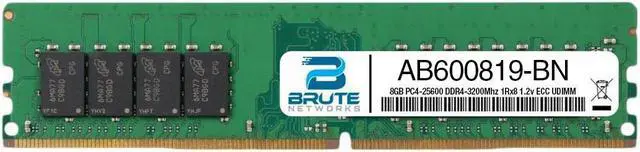Main image of AB600819 - Dell Compatible 8GB PC4-25600 DDR4-3200Mhz 1Rx8 1.2v ECC UDIMM