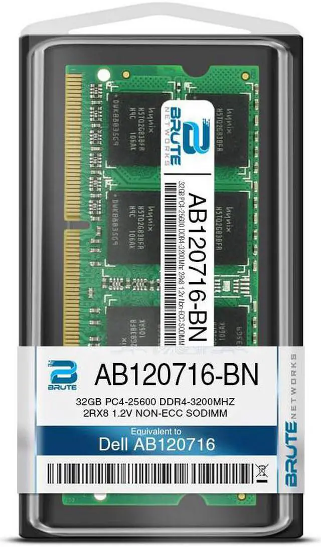 Alt view image 3 of 3 - AB120716 - Dell Compatible 32GB PC4-25600 DDR4-3200Mhz 2Rx8 1.2v Non-ECC SODIMM