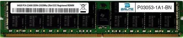 Main image of P03053-1A1 - HPE Compatible 64GB PC4-23400 DDR4-2933Mhz 2Rx4 ECC Registered RDIMM