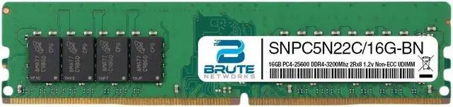 Main image of SNPC5N22C/16G - Dell Compatible 16GB PC4-25600 DDR4-3200Mhz 2Rx8 1.2v Non-ECC UDIMM