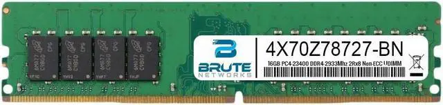 Main image of 4X70Z78727 - Lenovo Compatible 16GB DDR4-2933Mhz 2Rx8 Non-ECC UDIMM