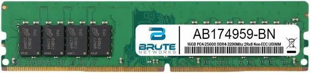 Main image of AB174959 - Dell Compatible 16GB DDR4-3200Mhz 2Rx8 Non-ECC UDIMM