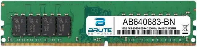 Main image of AB640683 - Dell Compatible 16GB DDR4-3200Mhz 1Rx8 ECC UDIMM