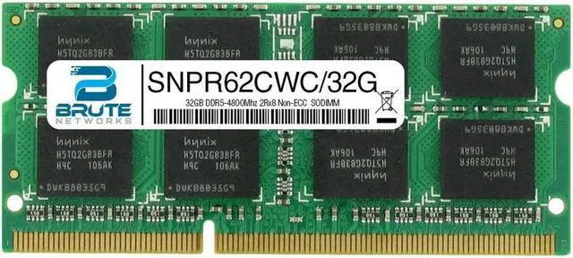 Main image of SNPR62CWC/32G - Dell Compatible 32GB DDR5-4800Mhz 2Rx8 Non-ECC  SODIMM