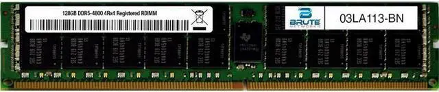 Main image of 03LA113 - Lenovo Compatible 128GB PC5-38400 DDR5-4800Mhz 4Rx4 ECC Registered RDIMM