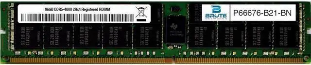 Main image of P66676-B21 - HPE Compatible 96GB PC5-38400 DDR5-4800Mhz 2Rx4 ECC Registered RDIMM
