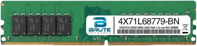 Main image of 4X71L68779 - Lenovo Compatible 16GB PC4-25600 DDR4-3200Mhz 1Rx8 non-ECC UDIMM