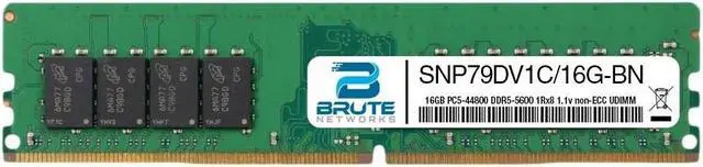 Main image of SNP79DV1C/16G - Dell Compatible 16GB PC5-44800 DDR5-5600Mhz 1Rx8 non-ECC UDIMM