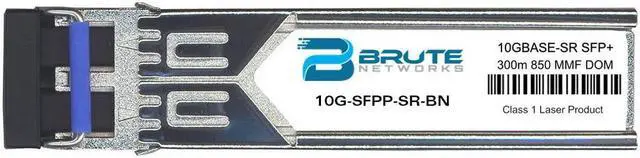Main image of Brocade 10G-SFPP-SR - 10GBASE-SR 300m MMF 850nm SFP+ (100% Compatible)