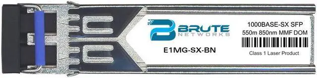 Main image of Brocade E1MG-SX - 1000BASE-SX 550m MMF 850nm SFP (100% Compatible)