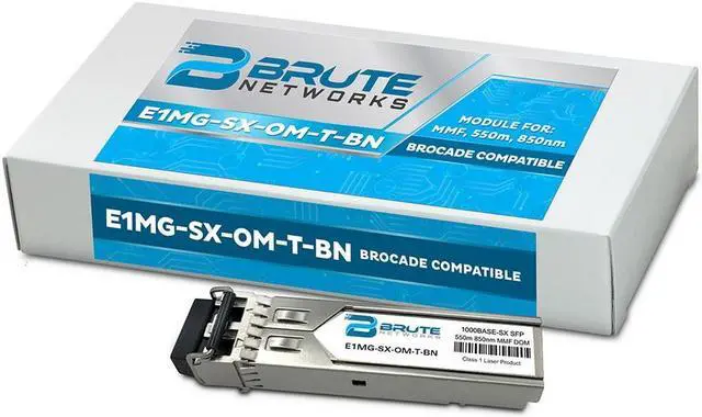 Alt view image 2 of 6 - Brocade E1MG-SX-OM-T - 1000BASE-SX 550m MMF 850nm SFP (100% Compatible)