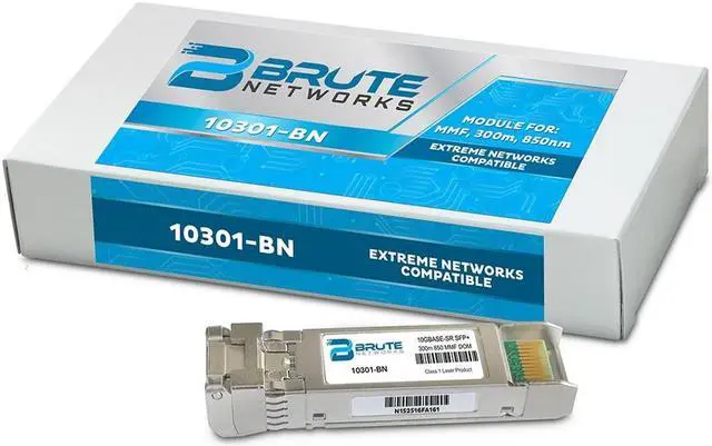 Alt view image 3 of 4 - Extreme Networks 10301 - 10GBASE-SR 300m MMF 850nm SFP+ (100% Compatible)