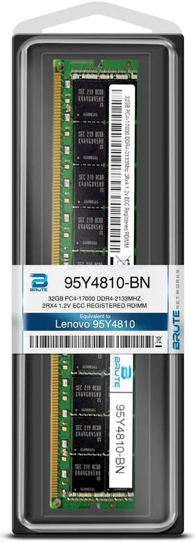 Alt view image 3 of 3 - 95Y4810 - Lenovo Compatible 32GB PC4-17000 DDR4-2133Mhz 2Rx4 1.2v Registered RDIMM