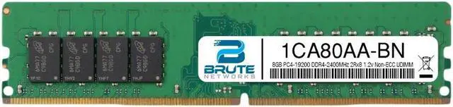 Main image of 1CA80AA - HP Compatible 8GB PC4-19200 DDR4-2400MHz 2Rx8 1.2v Non-ECC UDIMM